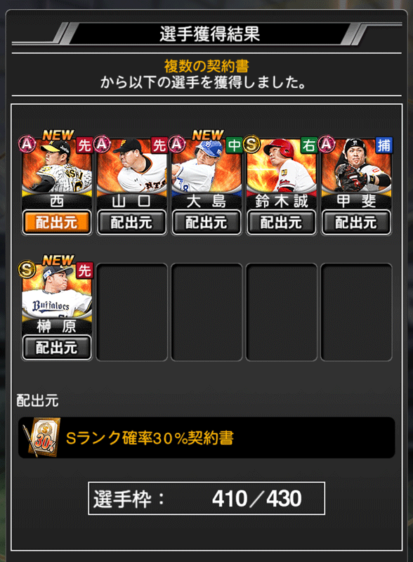 Sランク確率３０％契約書